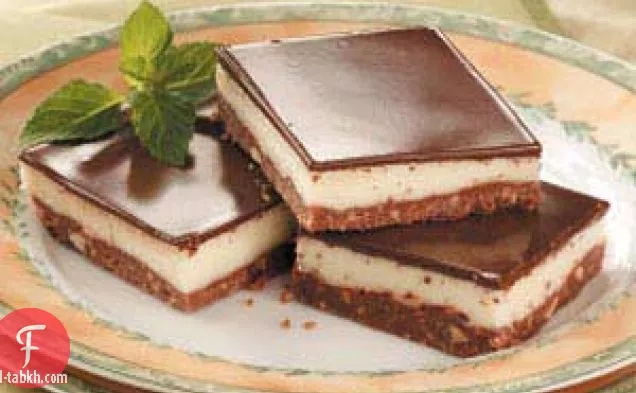 مربعات الشوكولاتة بالفول السوداني