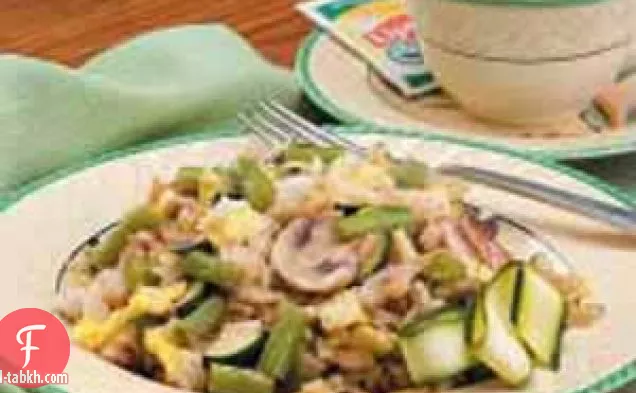 أرز بالخضار سوتيه