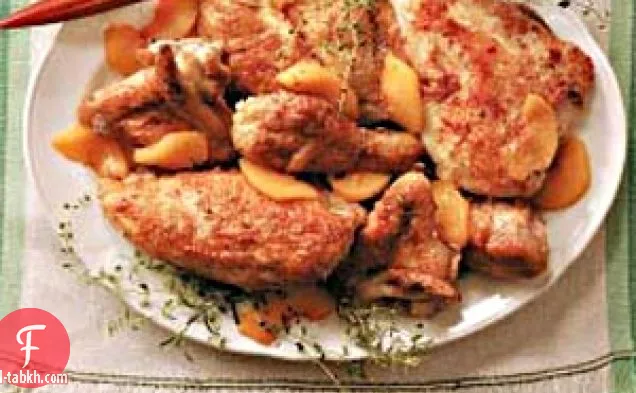 دجاج الخوخ الحلو والمالح