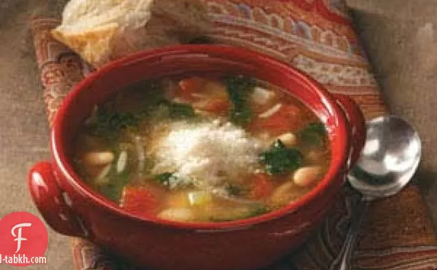 حساء الفاصوليا الإيطالية