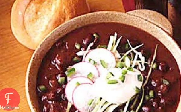 حساء الفاصوليا السوداء