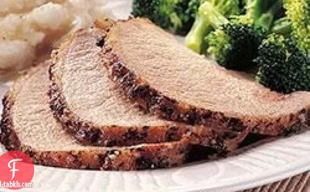 لحم الخنزير المشوي مع أفضل فرك لحم الخنزير في العالم
