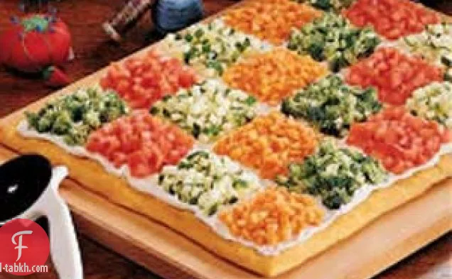 بيتزا الخضار المرقعة