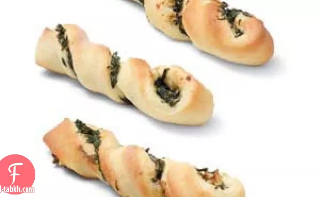 لفائف السبانخ والأعشاب