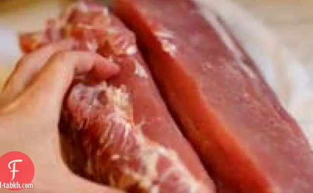 التوت البري التفاح محشوة لحم الخنزير الخاصرة