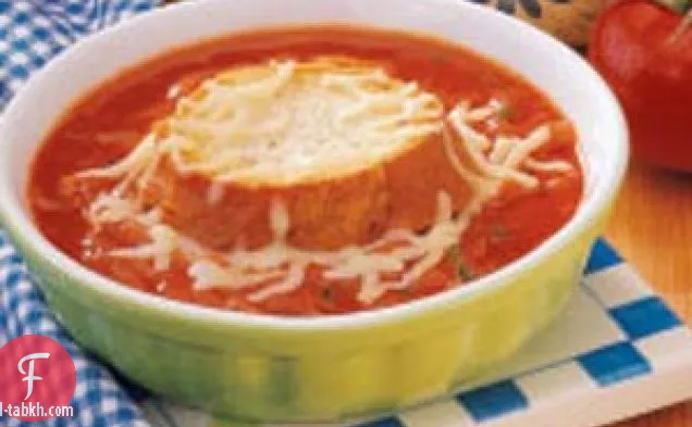 شوربة البصل والطماطم الفرنسية