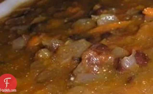 شوربة صلصة الفاصولياء السوداء
