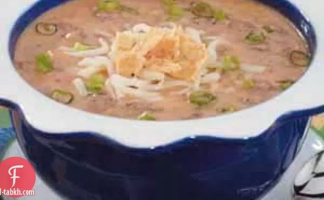 شوربة برجر الجبن