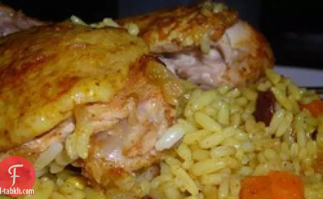 دجاج بومباي مع الأرز