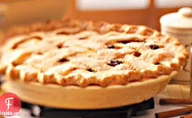 فطيرة الكرز والتفاح الشبكية