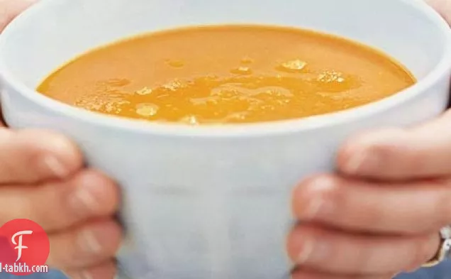 شوربة الجزر والفاصوليا البيضاء