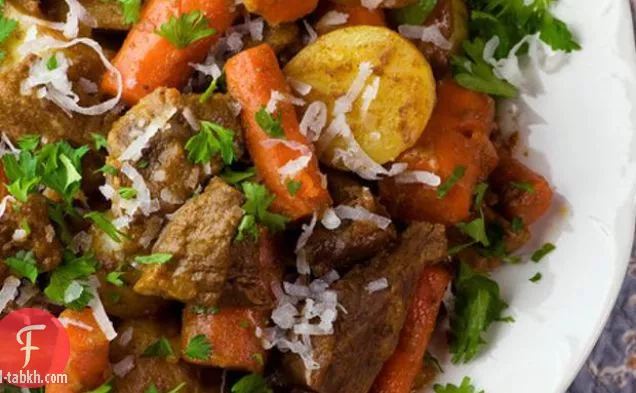 يخنة لحم جوز الهند