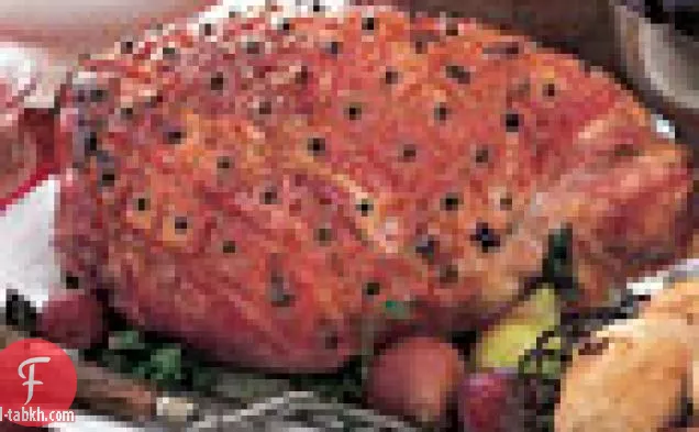 خبز لحم الخنزير مع البرتقال-الفجل الصقيل