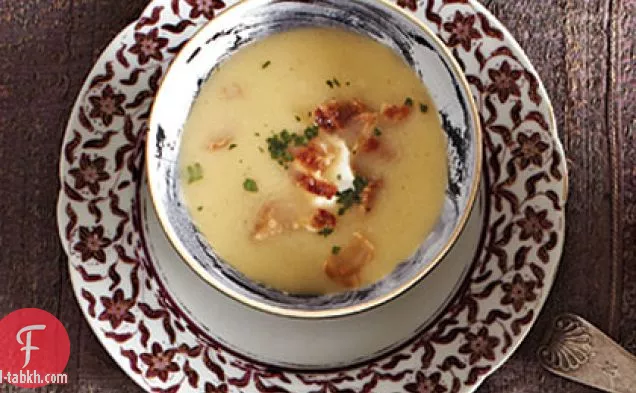شوربة الجزر الأبيض والتفاح