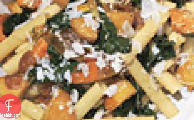 زيتي مع الخضار الجذرية المحمصة بالمقلاة