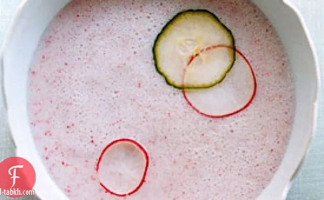 شوربة اللبن بالفجل المبرد