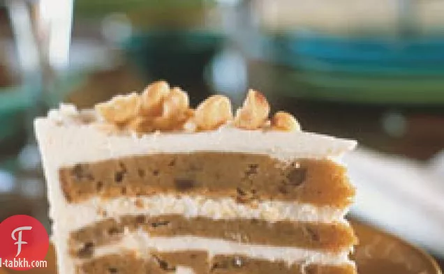 كعكة البطاطا الحلوة بالشوكولاتة البيضاء