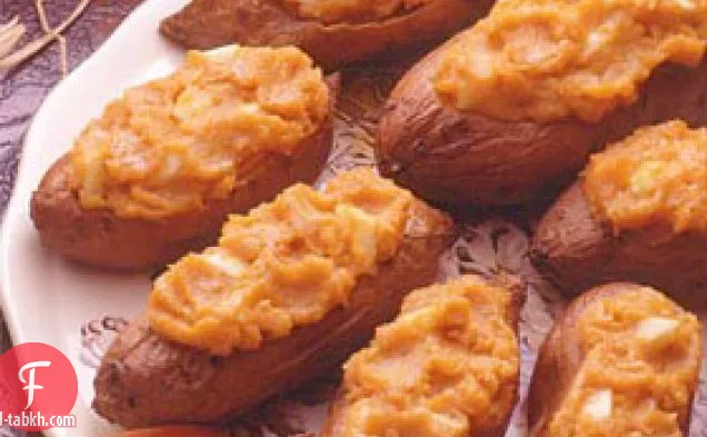 البطاطا الحلوة مع التفاح