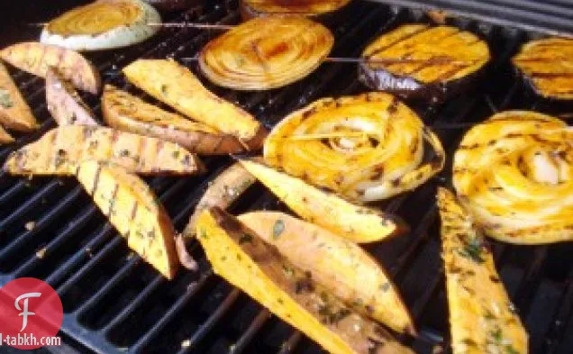وصفة بطاطا حلوة مشوية