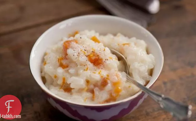 بودنغ أرز المشمش الكريمي