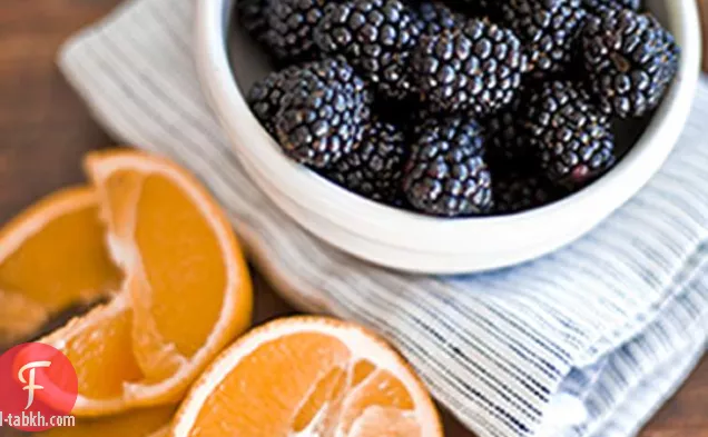 كعكات بلاك بيري مع نكهة البرتقال (خالية من الغلوتين)