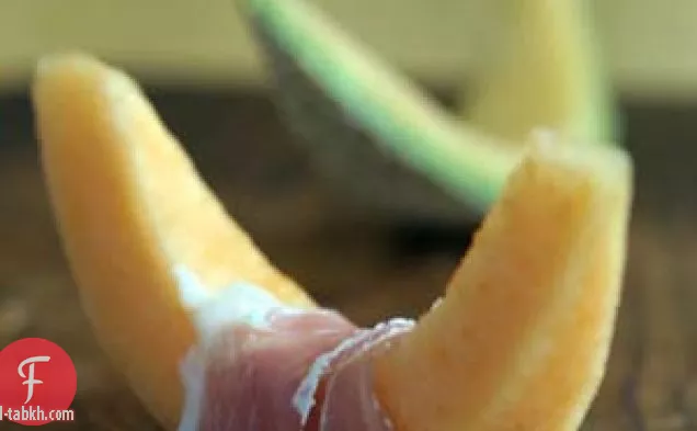 شمام طازج مع بروسسيوتو