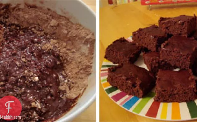 الطبخ من اللمعان: الشوكولاته الداكنة والكعك الكرز