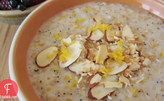 حبوب الإفطار البرغل وجوز الهند
