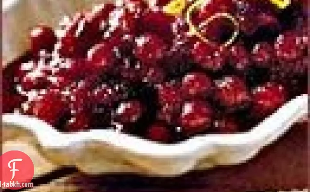 التوت البري مع نكهة البرتقال والميناء