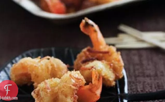 جمبري جوز الهند مع مايونيز الفلفل الحار الحلو