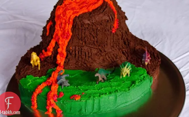 كعكة عيد ميلاد بركان