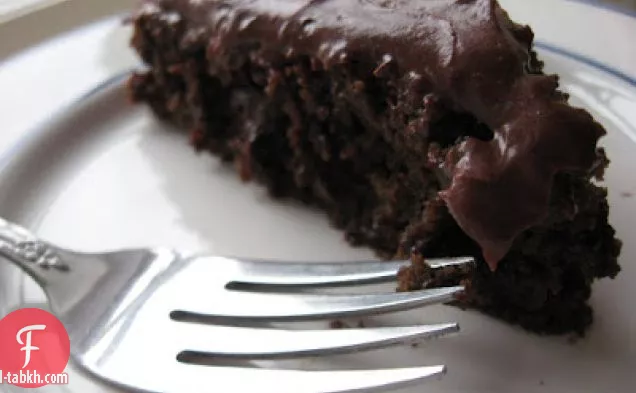 كعكة الشوكولاتة النباتية الخالية من الغلوتين