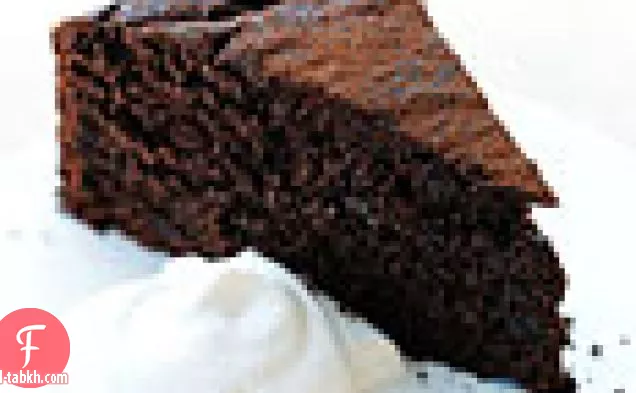 كعكة الشوكولاته اسبريسو مكتوبة