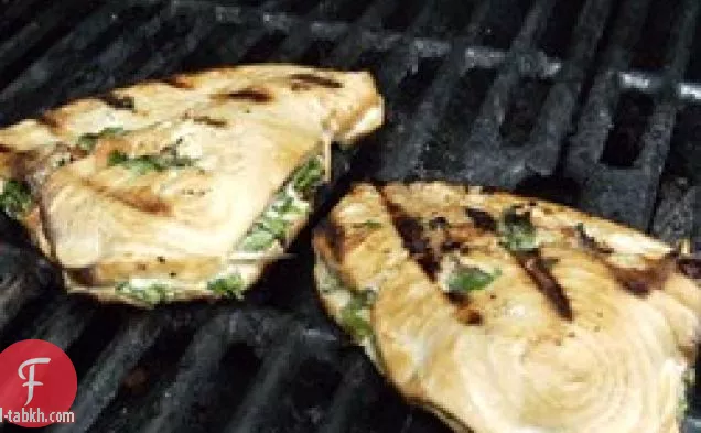 سمك أبو سيف محشي مشوي