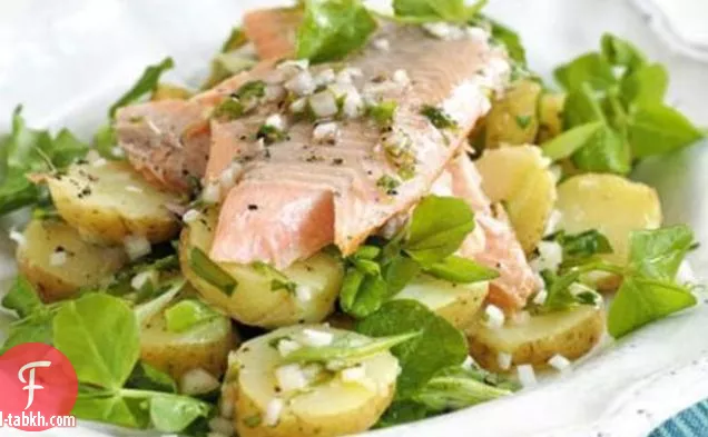 سمك السلمون المدخن مع الحارة جيرسي رويالز