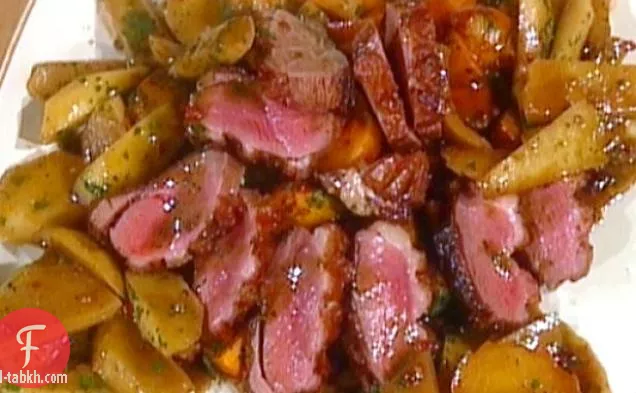 صدر البط مع التفاح وجولاش البطاطس: بيتو دانيترا آل أسيتو دي ميلي