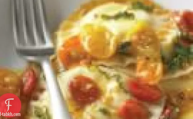 رافيولي الجبن مع صلصة الطماطم الكرز