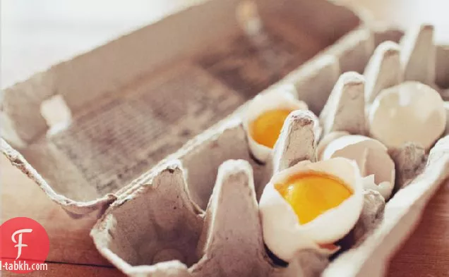 البيض المطبوخ البطيء
