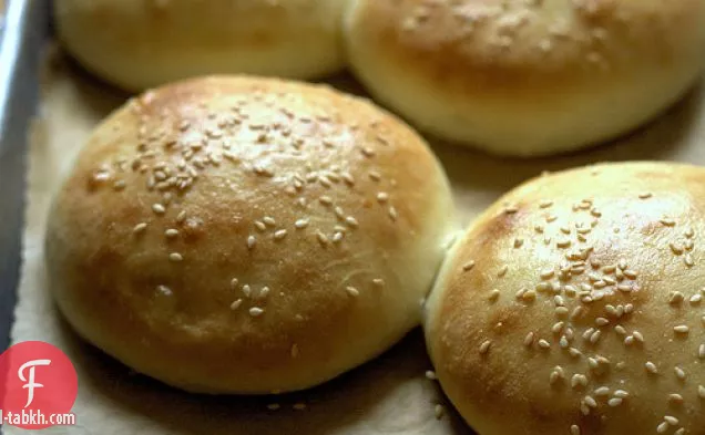 خبز برجر بريوش خفيف