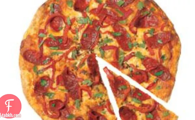 كوريزو وبيتزا الفلفل المشوي