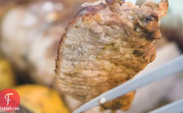 البرتقال والكمون والكزبرة لحم الخنزير المشوي الخاصرة