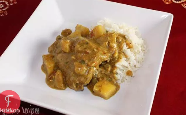 كاري الدجاج مع حليب جوز الهند