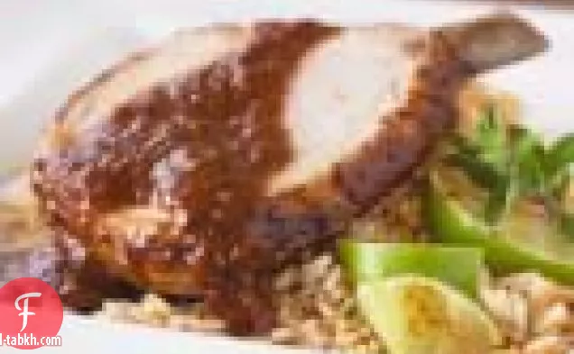 لحم الخنزير المشوي مع صلصة الخلد