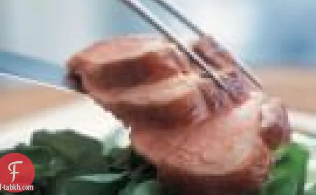 لحم الخنزير المشوي بالعسل وفول الصويا