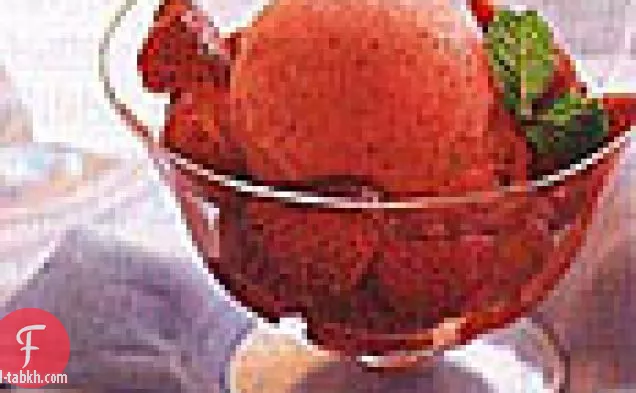 الفراولة والشمبانيا الجليد