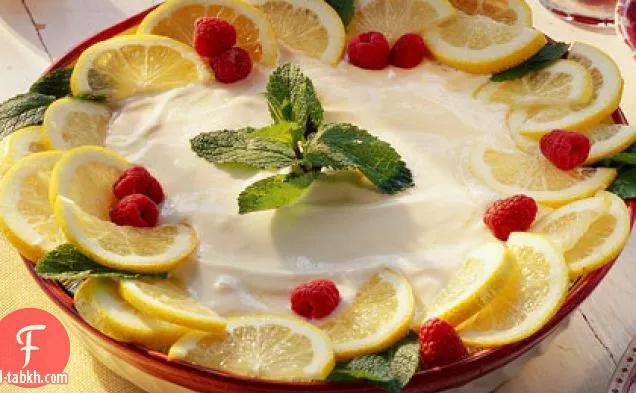 فطيرة آيس كريم ليموني