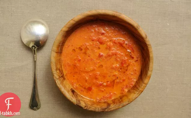 كريم من حساء الطماطم المحمص