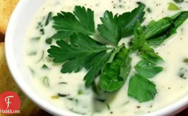 شوربة كريمة الأعشاب