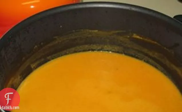 شوربة كريمة البطاطا الحلوة