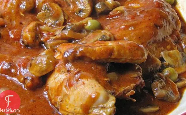 دجاج سوتيه مع الطماطم